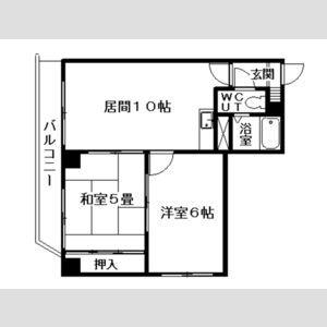 MOREHONGO(2LDK/5階)の間取り写真