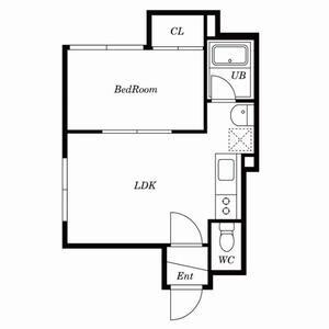 グランデ壱番館(1DK/1階)の間取り写真