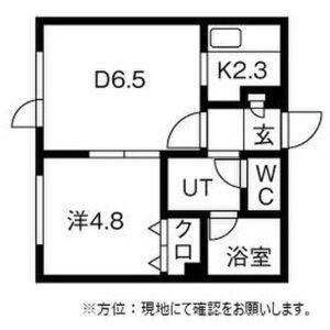 コーポガリレオ(1LDK/2階)の間取り写真