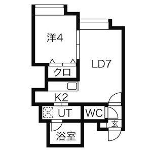 リーブル壱番館(1LDK/1階)の間取り写真