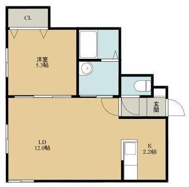 LA BELLA(1LDK/4階)の間取り写真