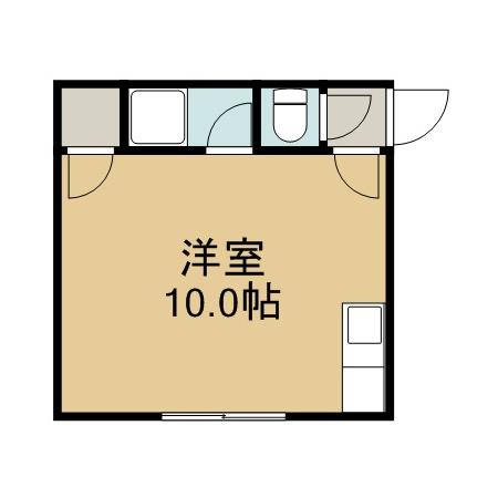 アネックス(ワンルーム/1階)の間取り写真