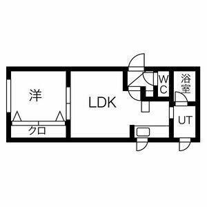 カソスソール美園(1LDK/1階)の間取り写真