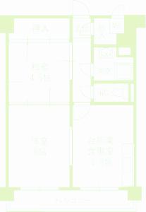 豊平市街地(2K/4階)の間取り写真