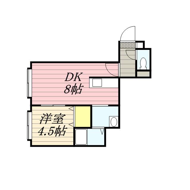 セレス2・6(1LDK/3階)の間取り写真