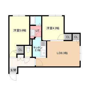 MAISON DE K (2LDK/2階)の間取り写真