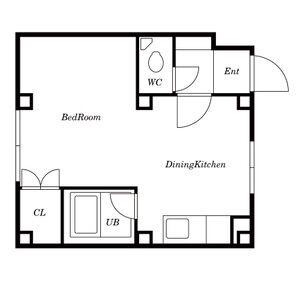 スピアシティ東札幌(1DK/4階)の間取り写真