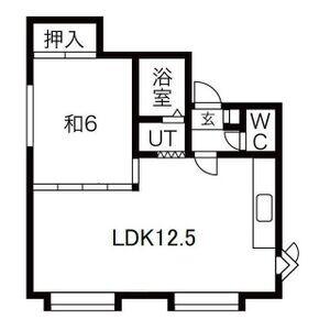 プレミエール南郷B(1LDK/2階)の間取り写真