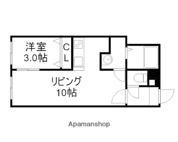 HS311(1LDK/1階)の間取り写真