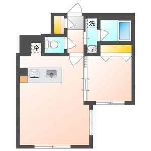 カレラ学園前(1LDK/2階)の間取り写真