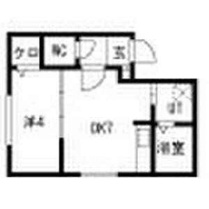 ラグナベルデ美園(1LDK/2階)の間取り写真