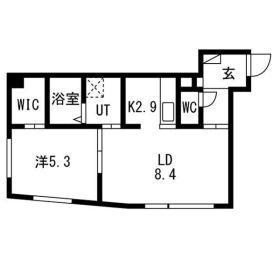 TEANA HONGO(1LDK/3階)の間取り写真