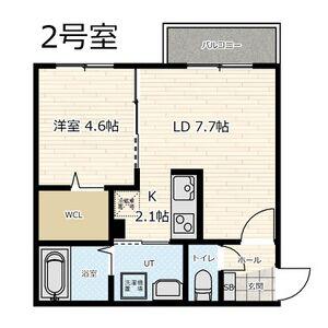 URBAN FLATS平岸2(1LDK/3階)の間取り写真