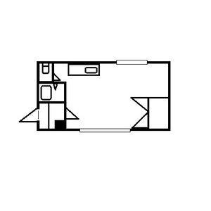 富田ビル(ワンルーム/3階)の間取り写真