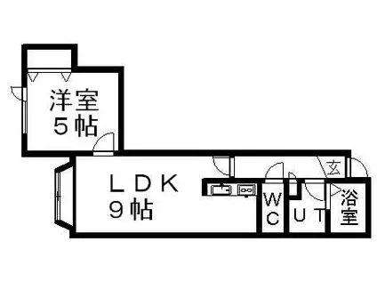 レアルコンシェルト-M(1LDK/2階)の間取り写真