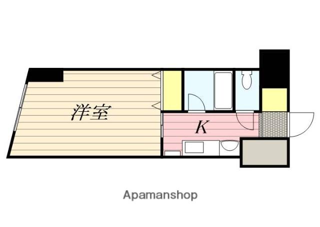 メゾン・ド・シャンブル(ワンルーム/8階)の間取り写真