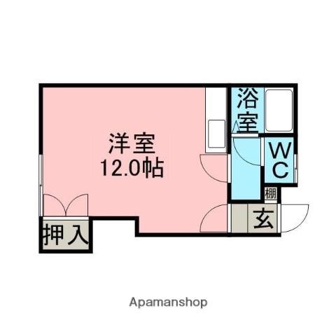 メゾンドサトウ(ワンルーム/2階)の間取り写真