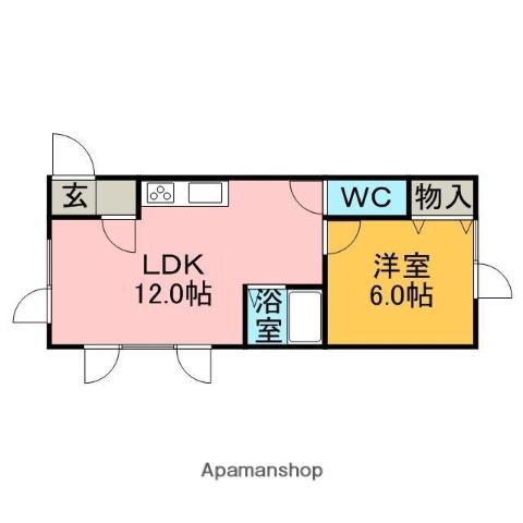 コーポ大樹(1LDK/1階)の間取り写真