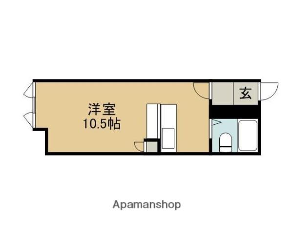 マカロン(ワンルーム/1階)の間取り写真