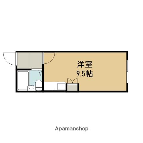 コーポM.T(ワンルーム/2階)の間取り写真