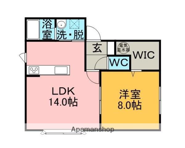ディアコート6(1LDK/1階)の間取り写真