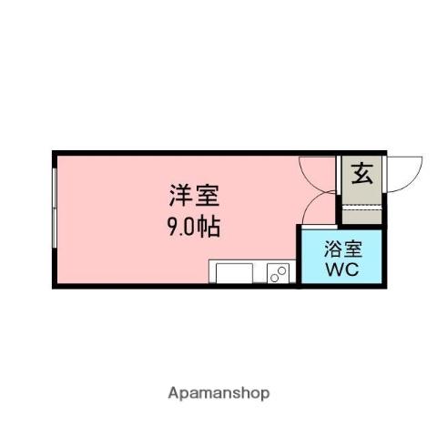 カレラ水元(ワンルーム/2階)の間取り写真