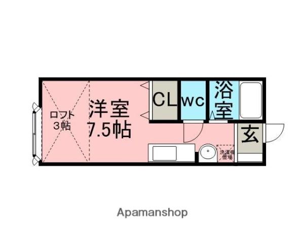 ハッスルHOUSE55(ワンルーム/1階)の間取り写真