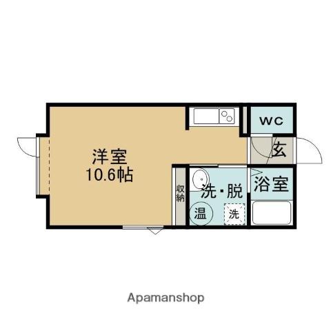 TWINKLE工大前(ワンルーム/2階)の間取り写真