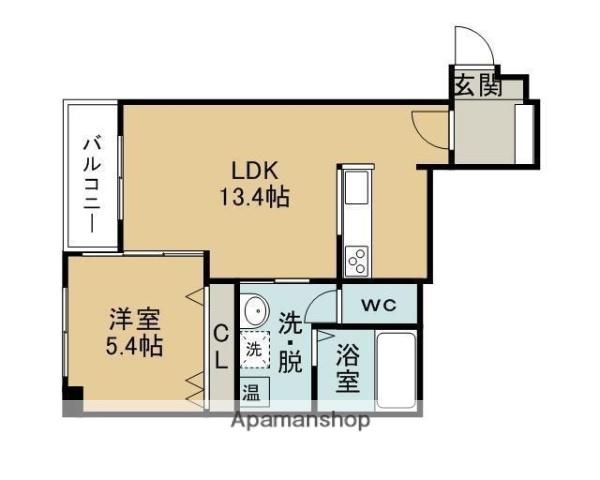 コンフォートZEAL(1LDK/5階)の間取り写真