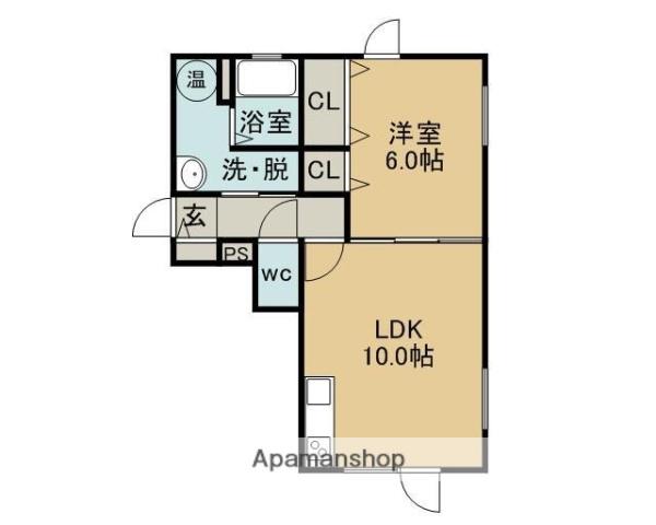 RESIDENCE.SB(1LDK/1階)の間取り写真