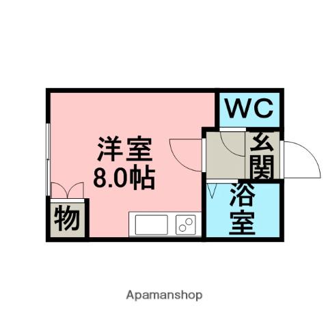 コーポ大友Ⅱ(ワンルーム/2階)の間取り写真