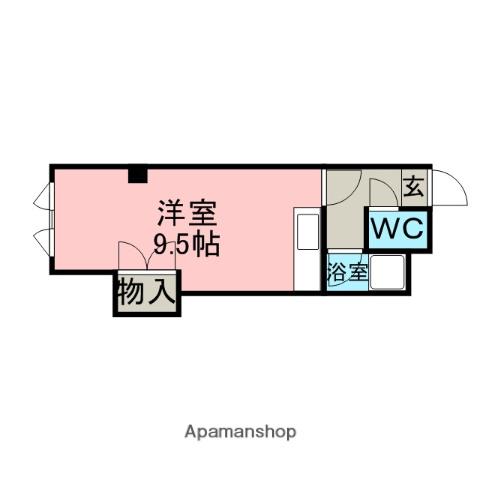 イーエスアベニューヒラノアパートメント(ワンルーム/2階)の間取り写真