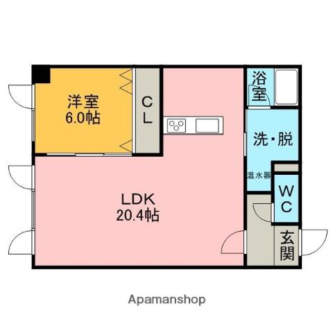 イーストSTビル(1LDK/3階)の間取り写真