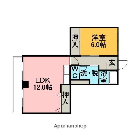 コーポ・ベスト(1LDK/2階)の間取り写真