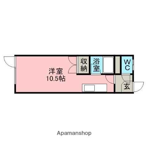 セゾン・ド・フェニックス(ワンルーム/2階)の間取り写真