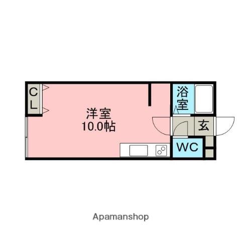 ハイツMOTOKI(ワンルーム/1階)の間取り写真