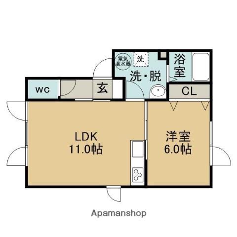 プレミアムⅡ高砂(1LDK/1階)の間取り写真