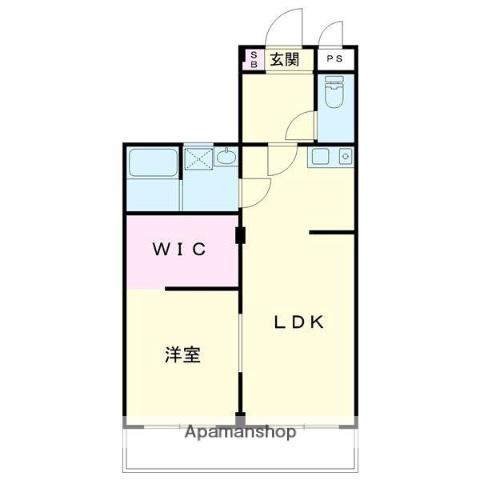 レジデンツビーネ(1LDK/1階)の間取り写真