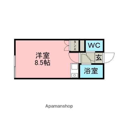 CORPO TOUEN3(ワンルーム/2階)の間取り写真