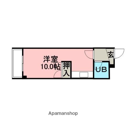 セントラルハイツ(ワンルーム/3階)の間取り写真