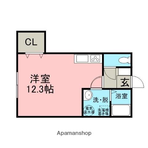 ダンデライオン(ワンルーム/2階)の間取り写真