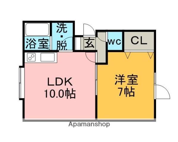 サンステージ(1LDK/2階)の間取り写真