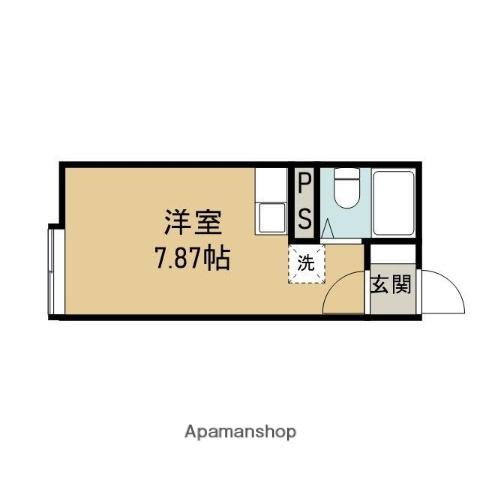 ハウスYOU66(ワンルーム/1階)の間取り写真