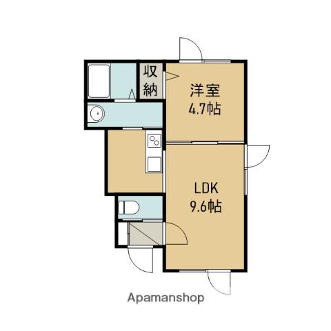 SPERANZA(1DK/1階)の間取り写真