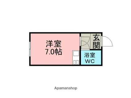 グリーンハイツEMUⅡ(ワンルーム/3階)の間取り写真