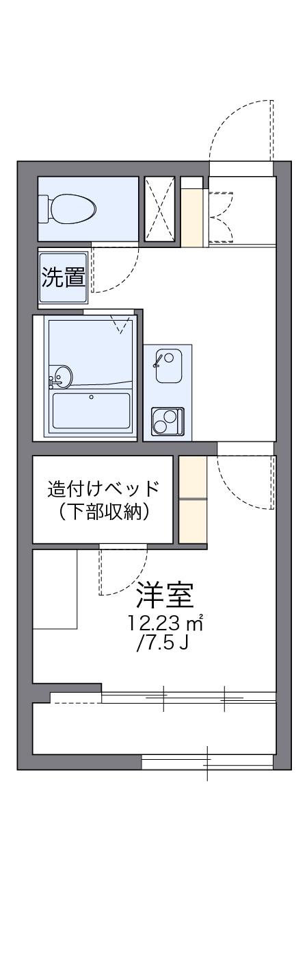 レオパレスH&S(1K/1階)の間取り写真