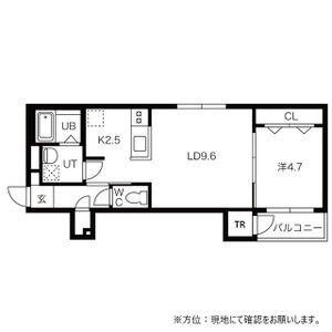 A.PIECE KASUGA(1LDK/3階)の間取り写真