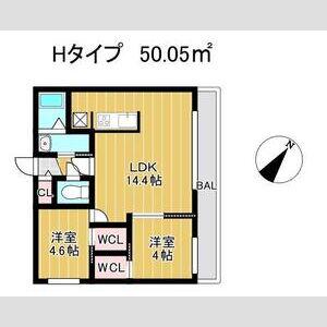 AUGUSTA CHITOSE(2LDK/5階)の間取り写真