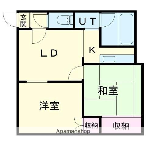 グランドハイツ泉(2DK/3階)の間取り写真