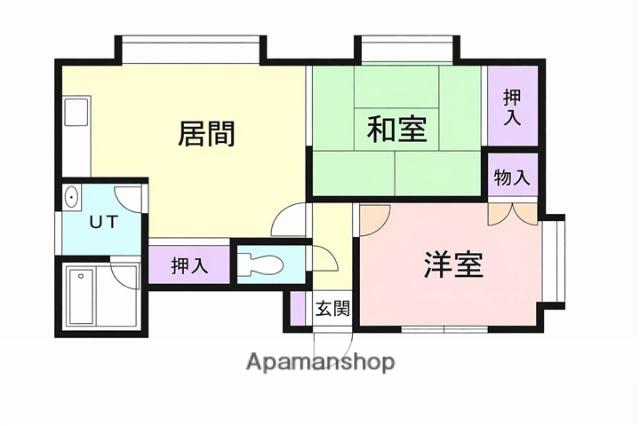 クリスタルハーモニー5(2LDK/2階)の間取り写真